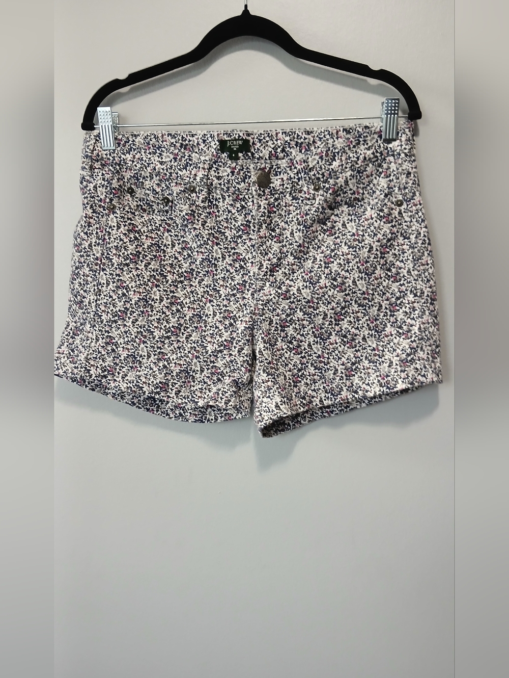 J. Crew Ditzy Floral Shorts Pockets Womens 6 Beach Casual Cottagecore  Summer
